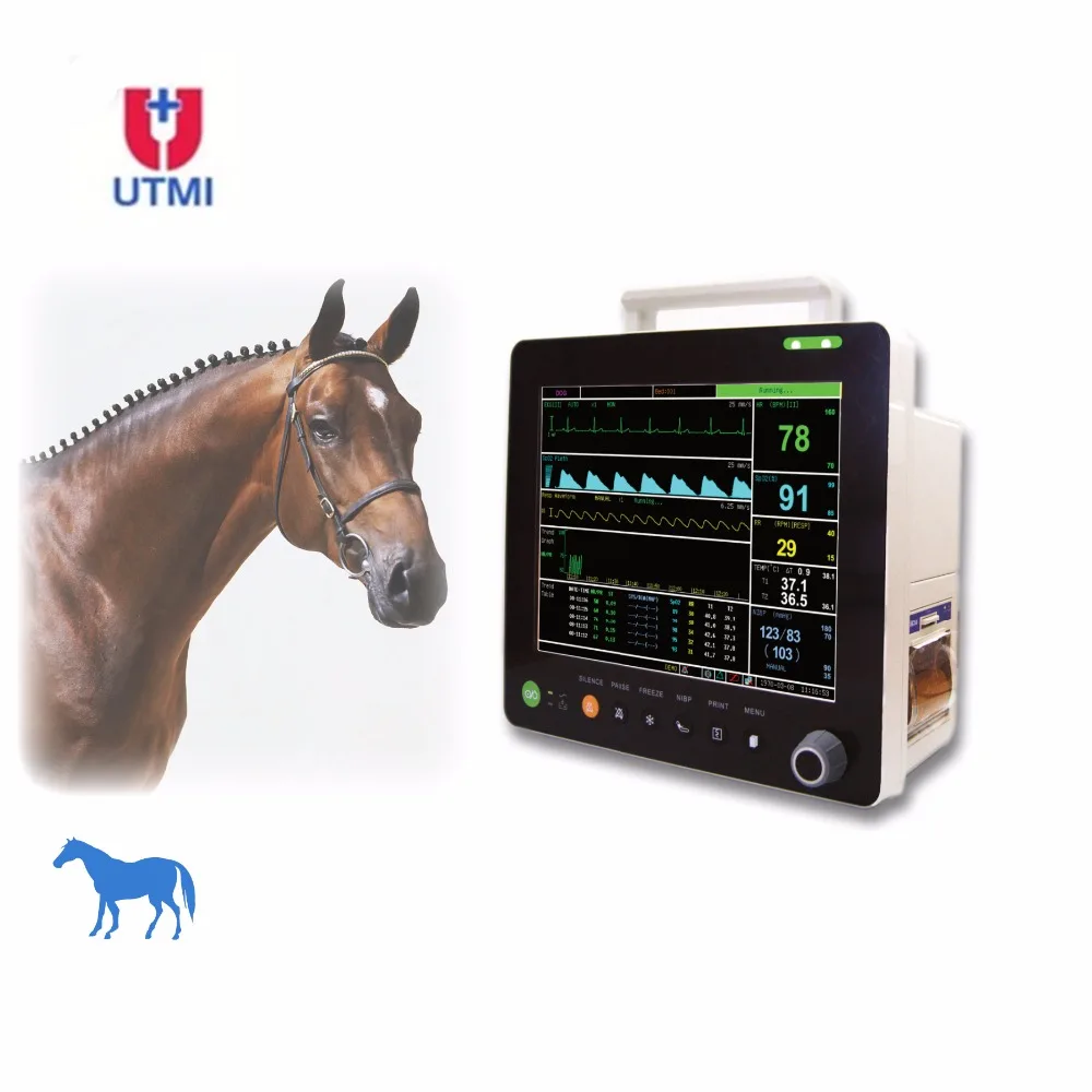 PM6000V Veterinary Patient Monitor ETCO2 Vital Signs Monitor for vet clinic