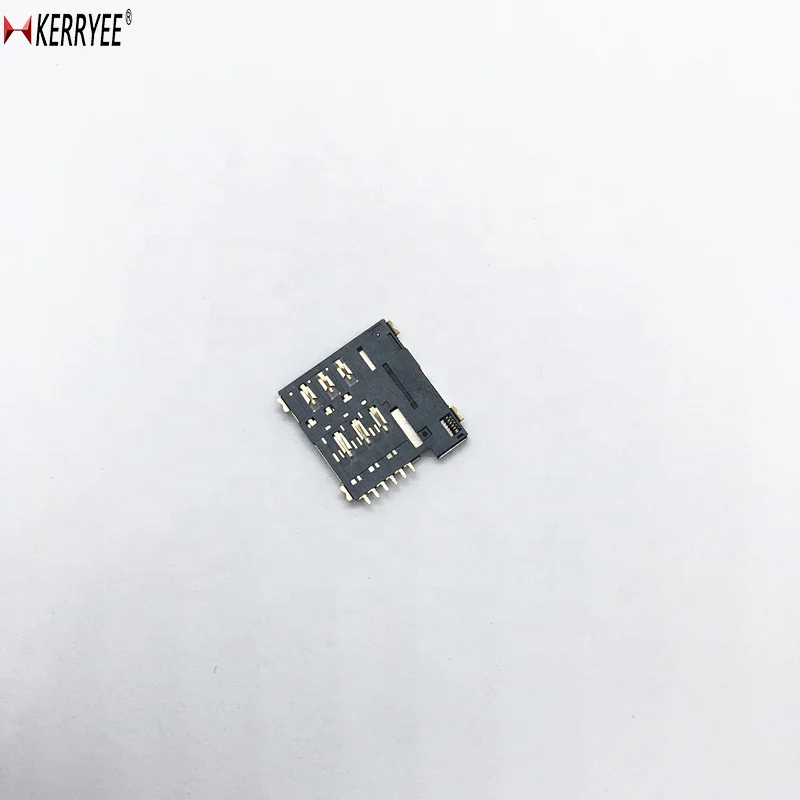 
Micro sim card push/push 6P without CD pin connector 