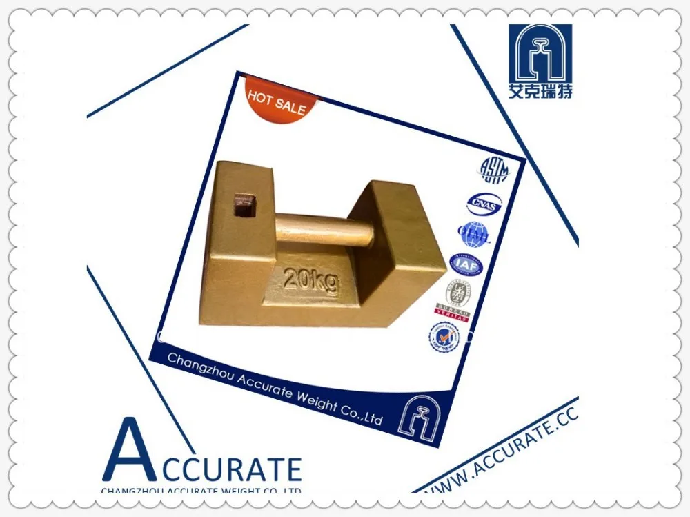 cast iron block weights, 20kg class M1 mass, crane counter weight