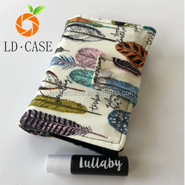 Мягкая Холщовая Сумка для эфирного масла с принтом логотипа, легко носить с собой