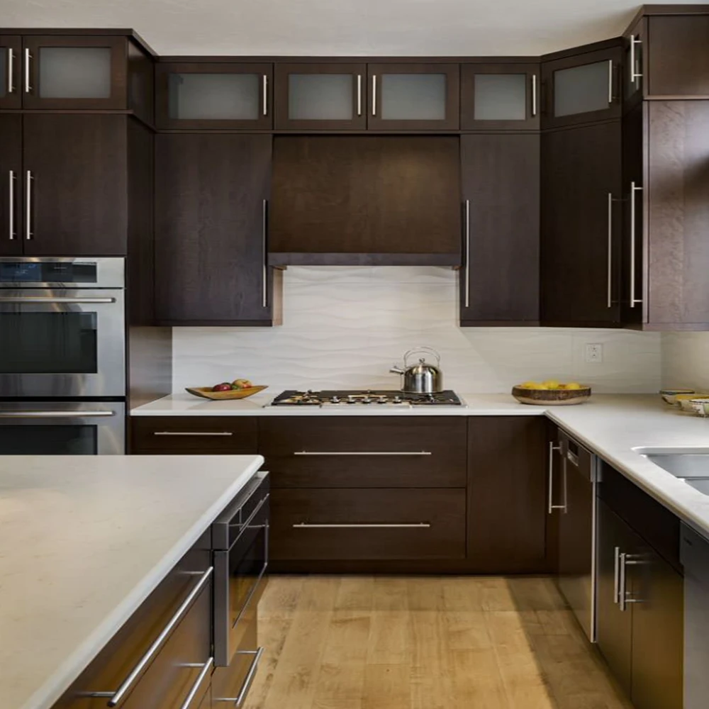 Australia Modern Standard Flat Pack Mdf 2pac shaker Kitchen Cabinets12ft large kitchen units set furniture