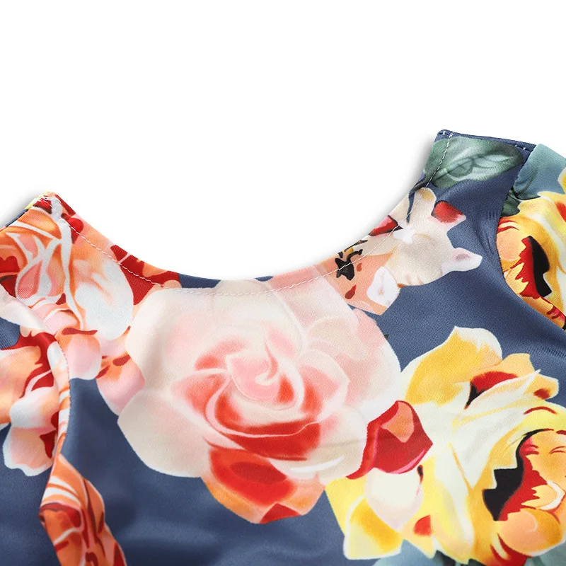 
Newborn lace bow rompers Infant floral print Bodysuit Baby Kids Girl Romper Jumpsuit Clothes Outfits 