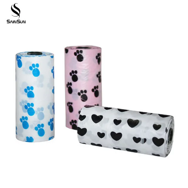 
Pet Excrement Cleaning Multicolor Eco Friendly Biodegradable Dog Poop Bag 