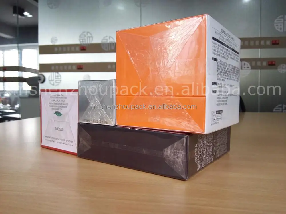 Automatic Cellophane Overwrapping Machine Over Wrap Small Medium Size Box Case with BOPP PVC Plastic Film Tear Tape