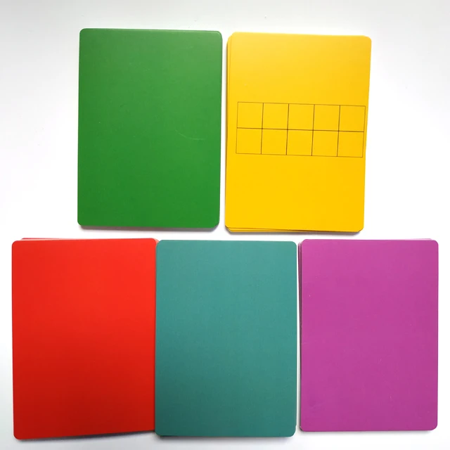 Custom Children playing game cards printing learning cards for kids educational