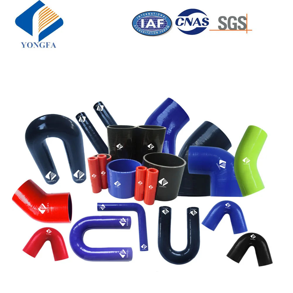 
Hot water blue/black fuel resistance silicone rubber tubing tube 