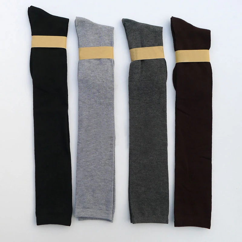 Женские носки, чулки, теплые хлопковые чулки выше колена, сексуальные чулки