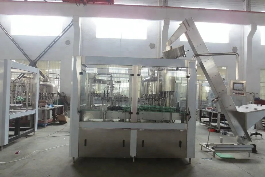 
Three in one monoblock automatic glass bottle brandy wine filling and sealing machine 