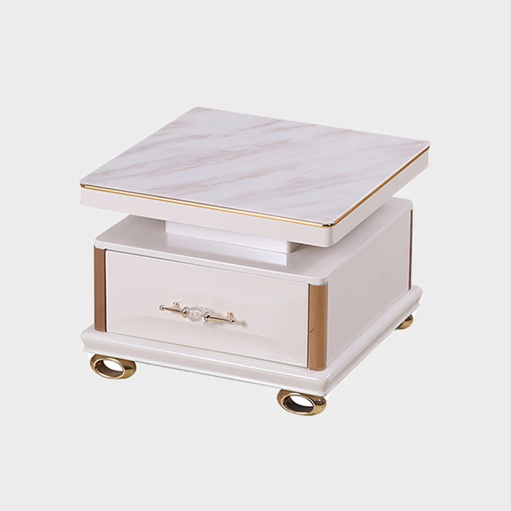 Журнальные столики для гостиной низкой высоты из белого закаленного стекла, металлический квадратный боковой столик для гостиной из закаленного стекла