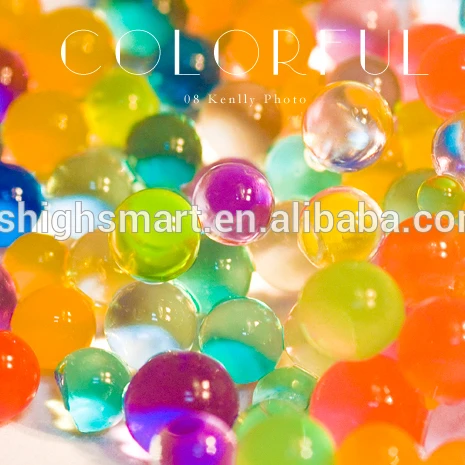 MSDS стеклянный глянцевый гелевый водяной шар/бусины