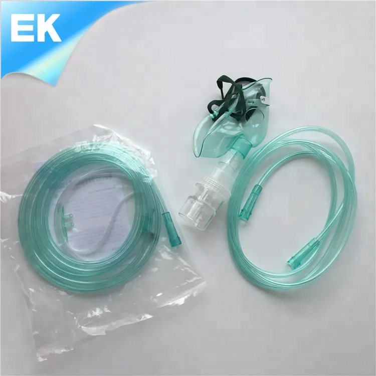Медицинская ПВХ носовая небулайзер кислородная маска