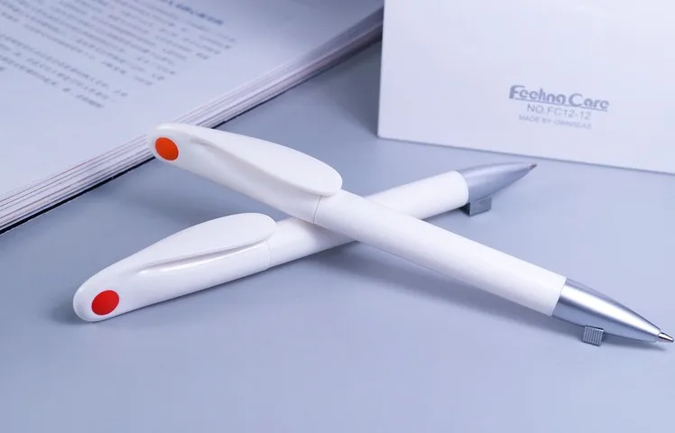 Promotional  Custom Design Heat Transfer Printing White blank sublimation Plastic Ball Point Pen