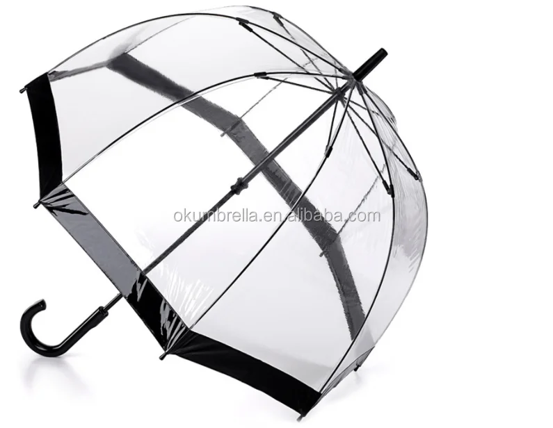 Женский прямой зонт Ok, прозрачный зонт, завод зонтов