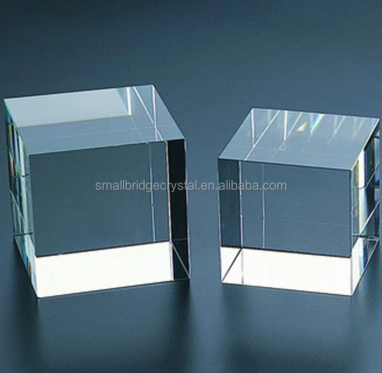 Wholesale K9 blank crystal glass cube for 3D engraving
