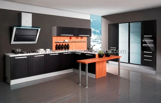 China factory simple designs aluminum profile kitchen cabinet