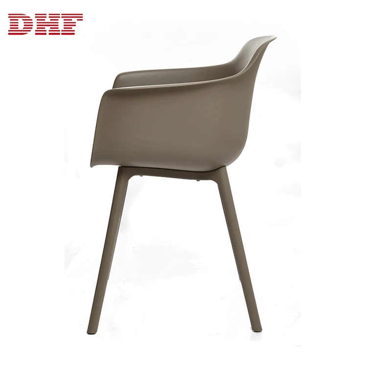 Modern PP Comfortable Plastic Deep Color Fashion Leisure Dining Chair