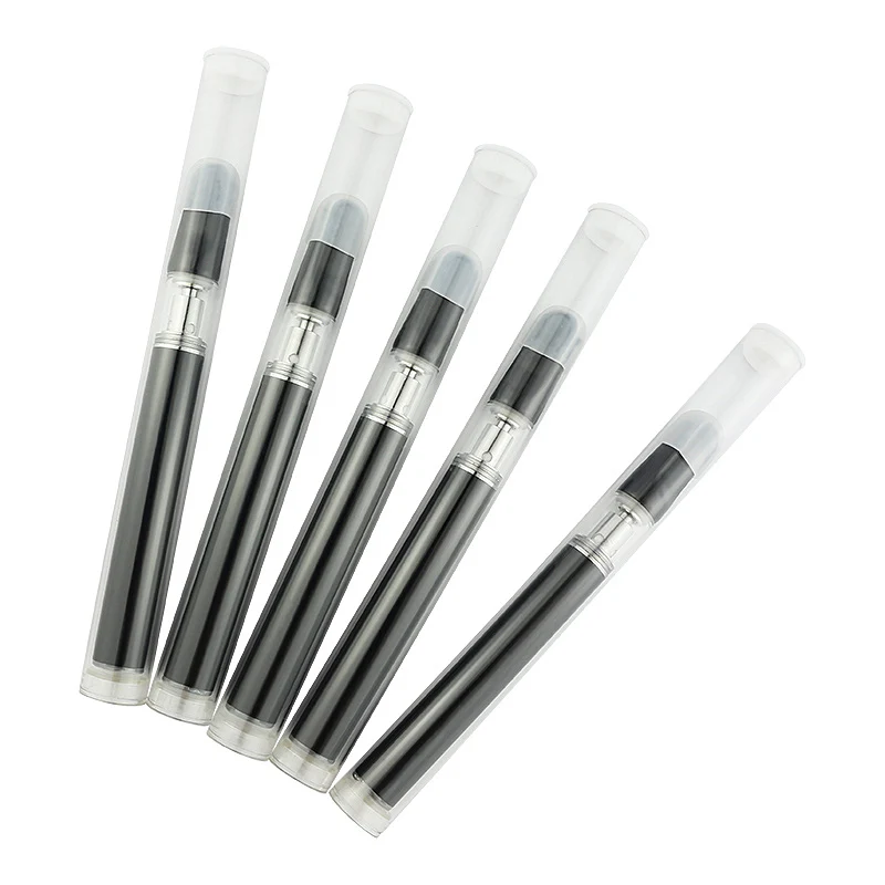 
Buttonless vape 2018 new product 0.5ml Glass tank Black vape pen Thick oil disposable e cig vapor pen 