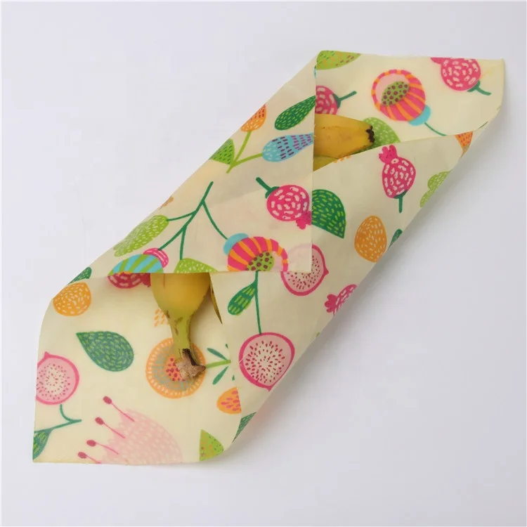 
2021 Hot Selling Cute Cartoon Reusable lovely pattern Beeswax Food Wrap No Pollution Beeswax Food Wrap 