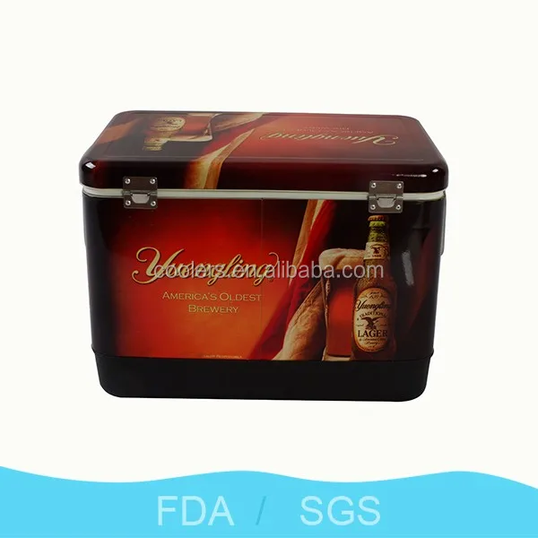 51L portable Stainless Steel Cooler box ice cooler camping cooler