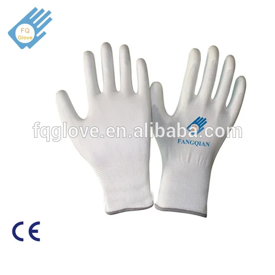 13 gauge knitted with light PU coated cheap working safety construction Gloves