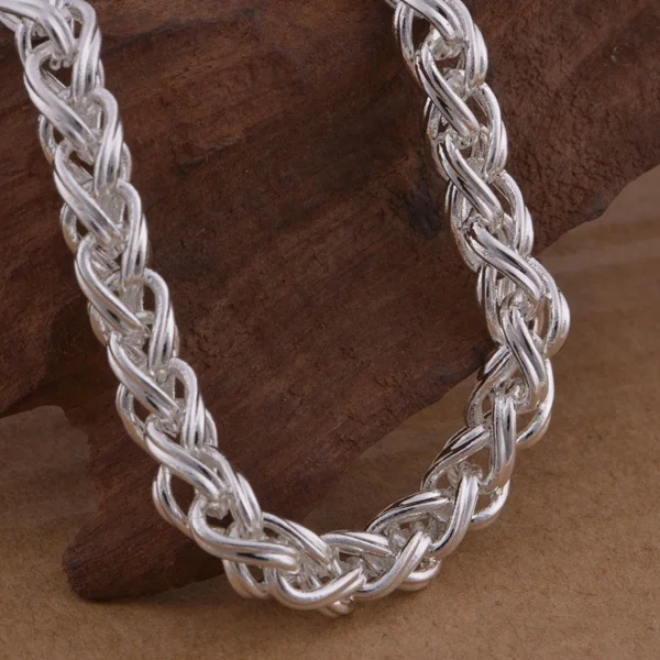 bulk sales ali express china 925 solid silver bracelet