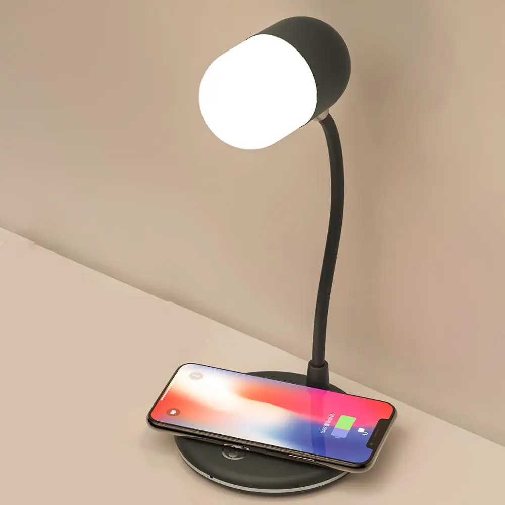 3 in 1 LED Multifunctional  Wireless Charger Music Office Desk Table Bde Side Lamp