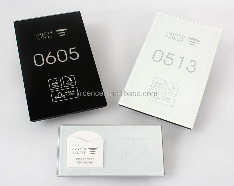 Electronic Touching Hotel Room Number and Service Sign Plate with DND MUR