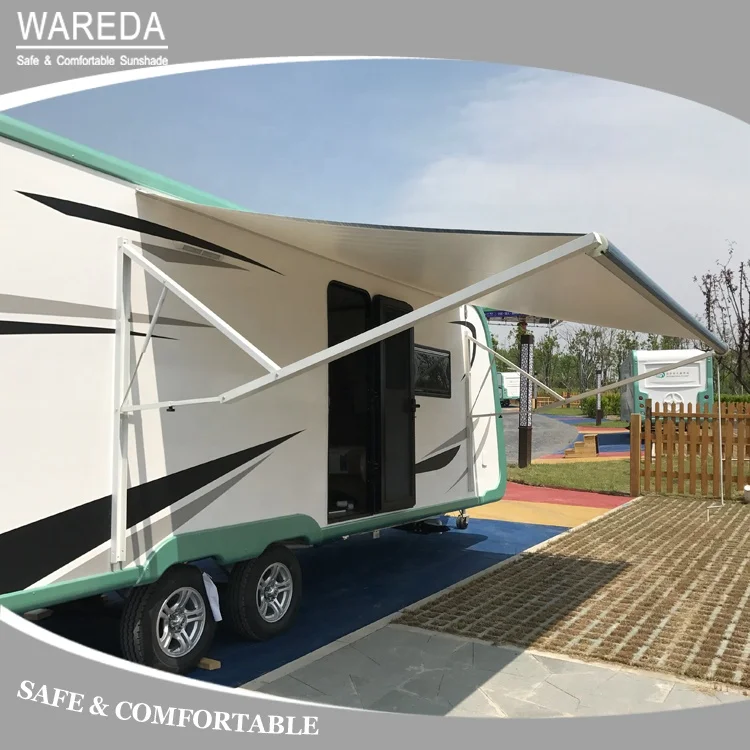 Motorized Caravan Awning for RV Trailer, Travel Trailer Awning