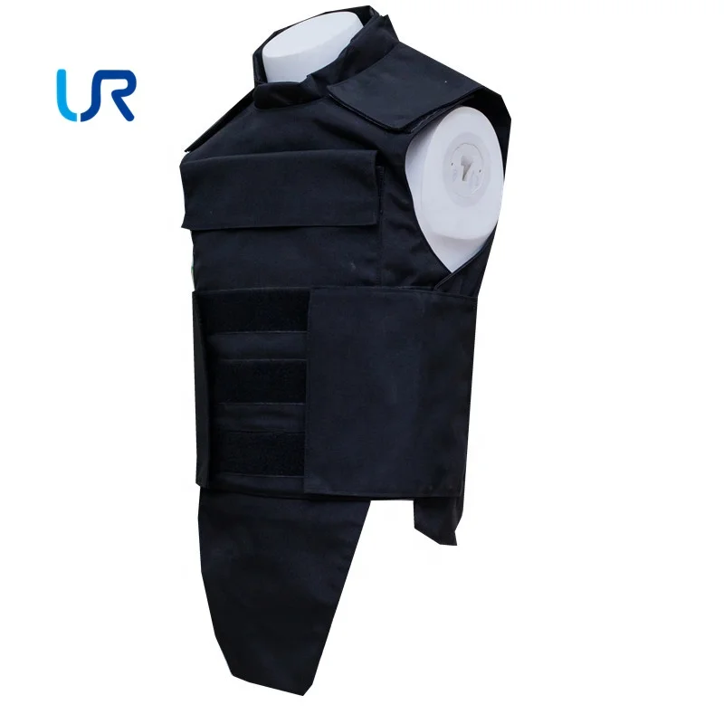 free bullet proof vest with collar and groin protection