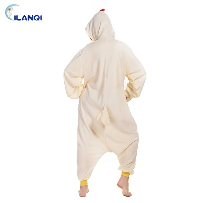 
Christmas Adult Polar Fleece One Piece animal Onesie Chicken Jumpsuit Pajamas 