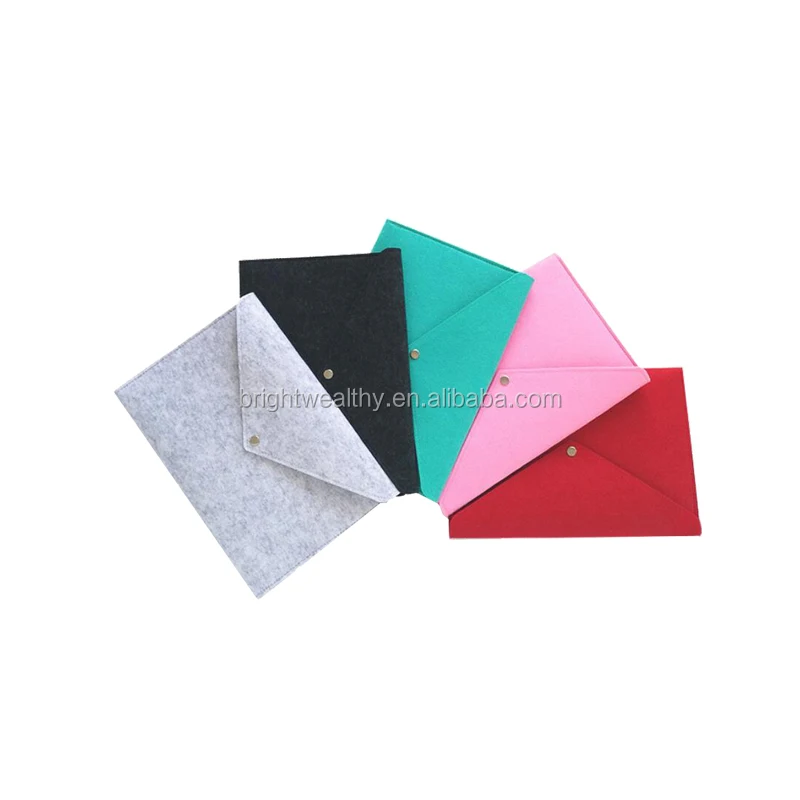 Original factory A4 felt document bag business a3 file folder for promotion