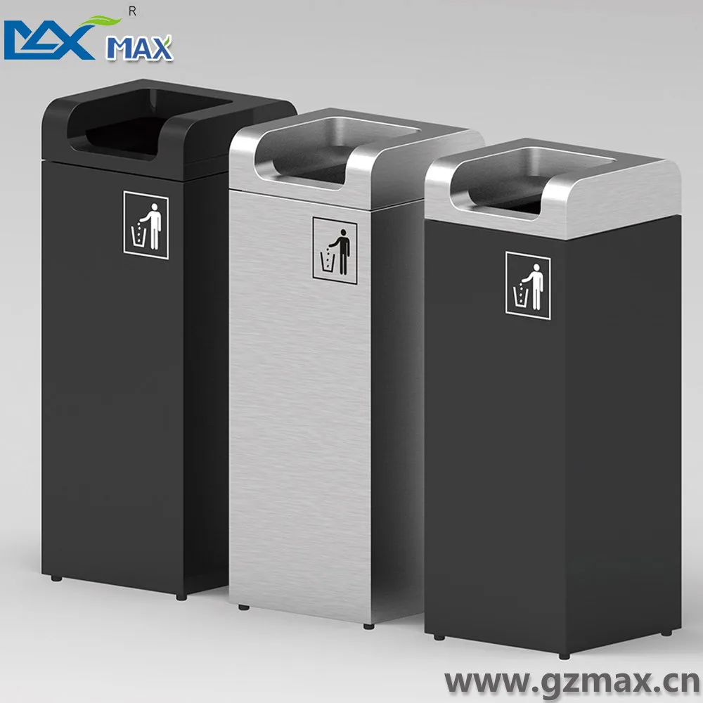 4 Gallon/8 Gallon Metal Garbage Container Indoor Recycle Designer Waste Bins