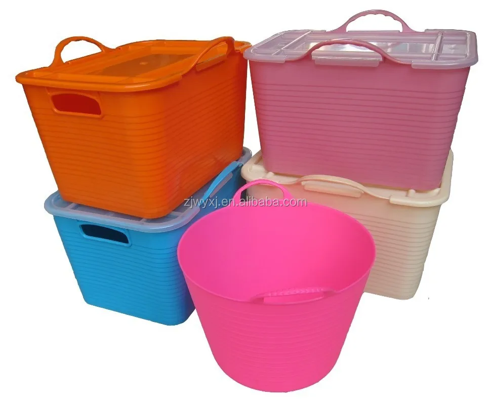 Colorful plastic buckets,large plastic big Tubs,REACH