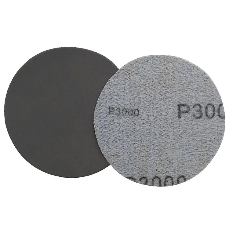 Silicon Carbide Wet and Dry Hook and Loop Sanding Disc Round Sand Paper for grinding car