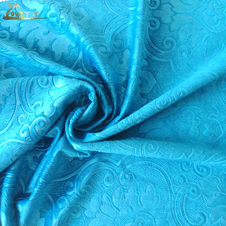 New Arrival Soft Digital Emboss and Print Velvet For Sofa  Chair cover
