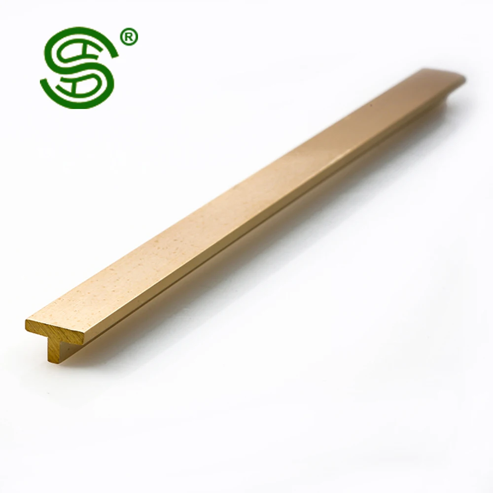 High quality Customized Color Decorative Metal T-shape brass profiles edge trims
