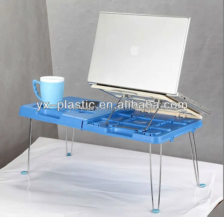 folding plastic portable notebook/computer desk for bed study
