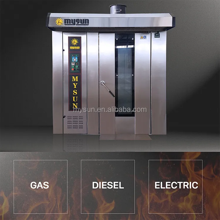 
new 32 trays stainless steel gas rotary rack oven factory CE certificated bread equipment /bakery machine 