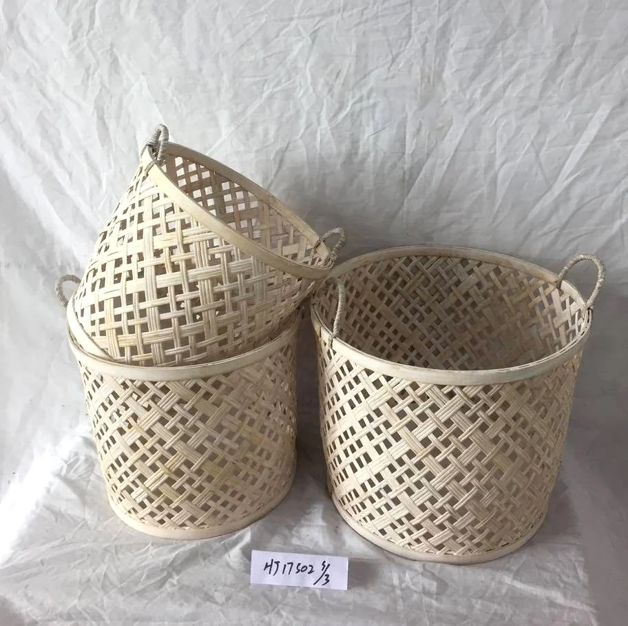 bamboo baskets cheap woven bamboo basket with handle