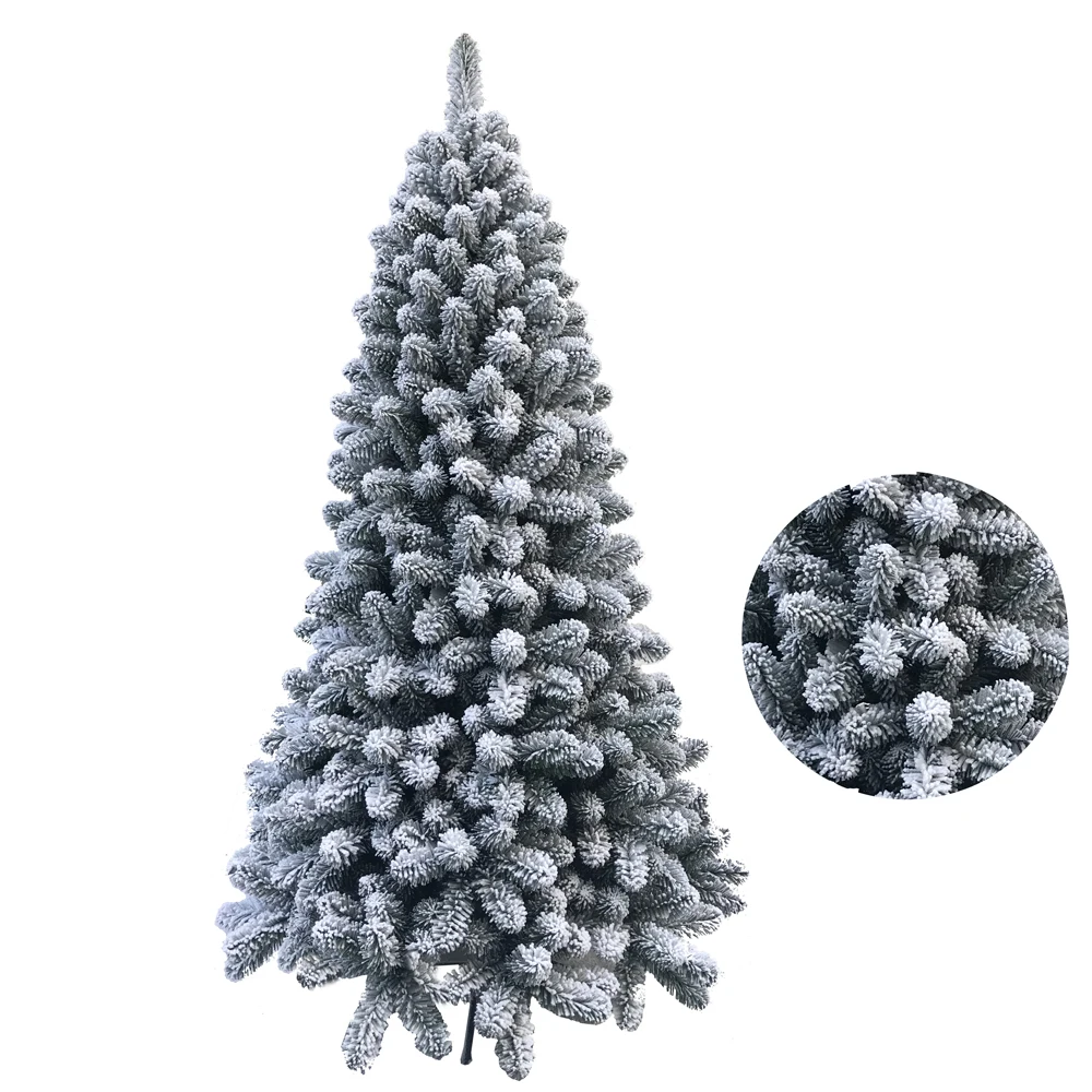 flocking Christmas tree slim