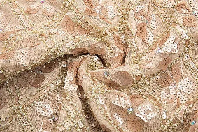 Hot Selling 1920s Vintage Flapper Sequined Dress Gatsby Fringed Dress Roaring 20s Party Dress V-Neck