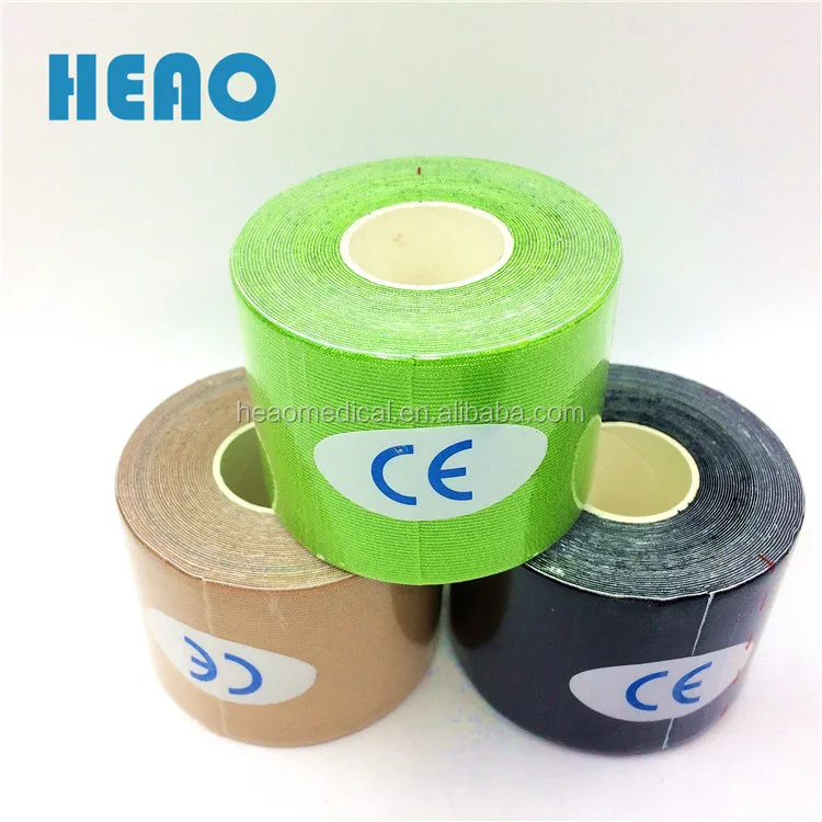 Elastic waterproof latex free rayon material synthetic kinesiology tape