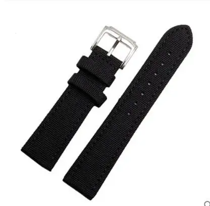 Waterproof Fabric Style Watch Strap Green Canvas leather Watchband