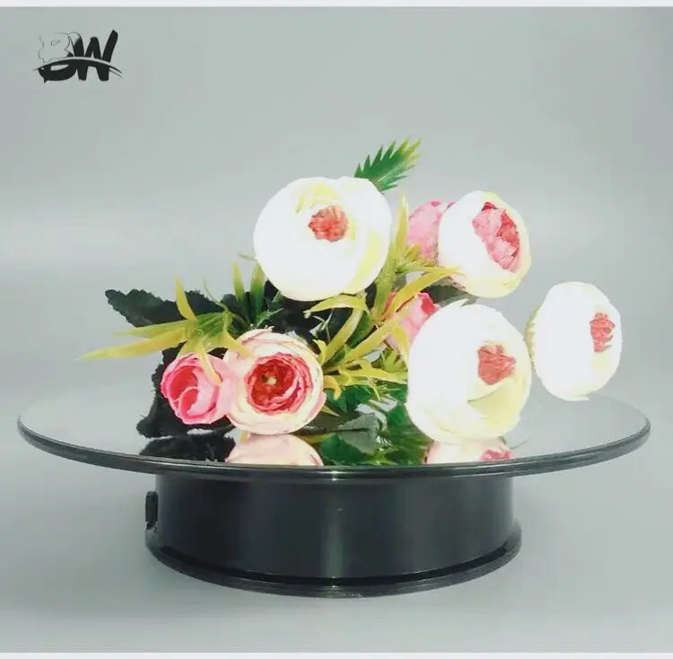 Factory Direct Sale Solar Turntable Acrylic Rotating  Display Stand For Jewelry Watch