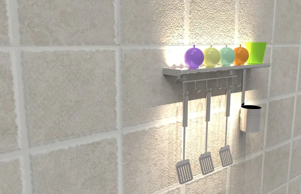 led shelf light with hook for kitchen