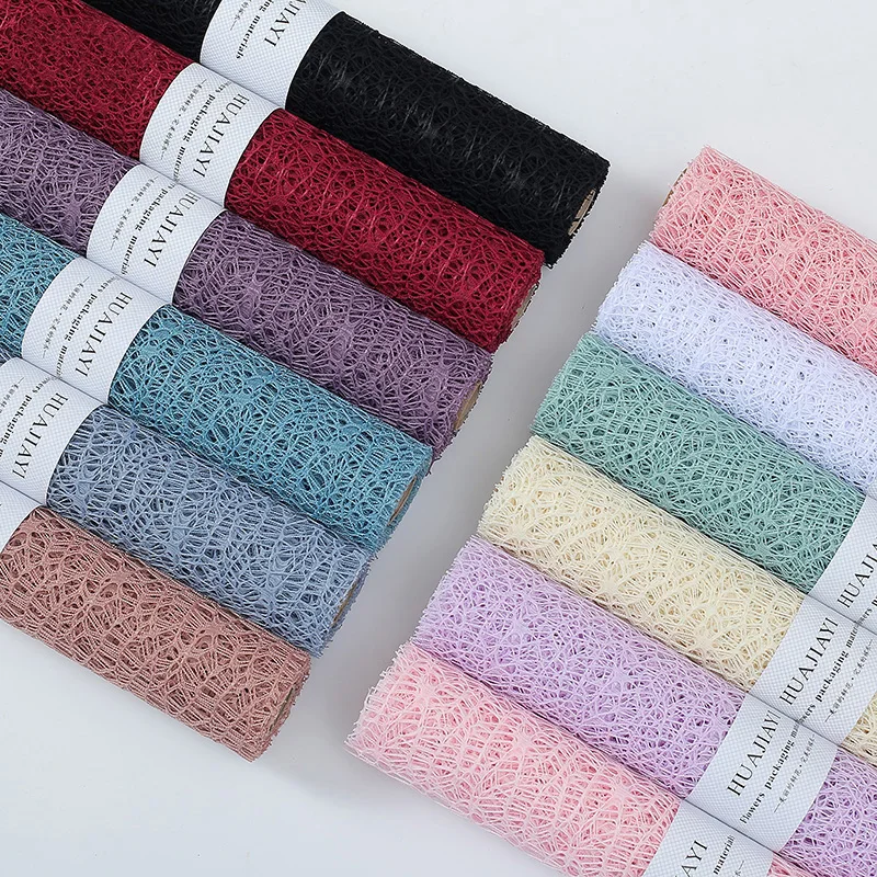 
Popular Bouquets Paper For Flower Wrapping Mesh Rolling 