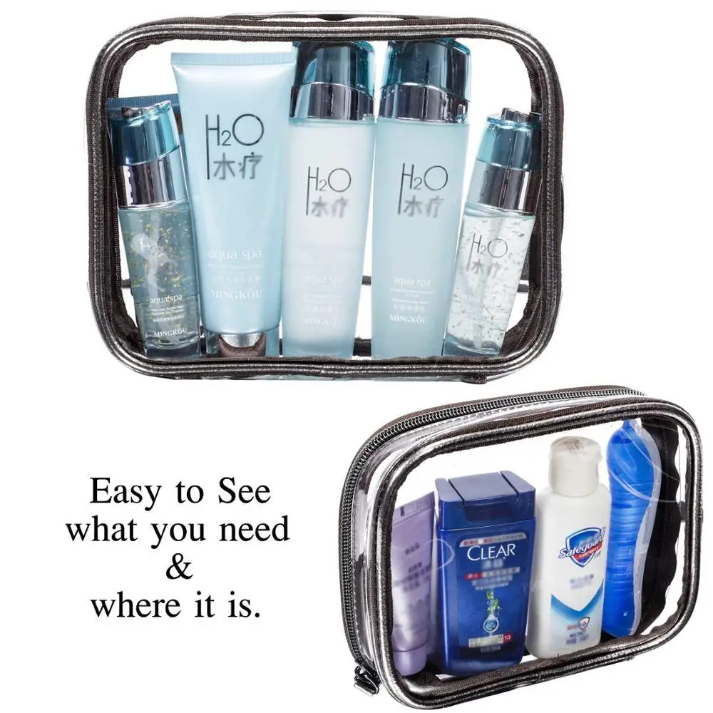 China Supplier Most Popular Product Travel Transparent PVC Cosmetic Clear Bag