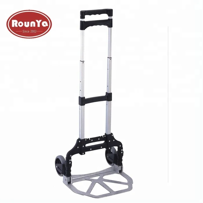 
Folding hand truck dolly 275 lbs capacity aluminum utility cart with adjustable shaft 
