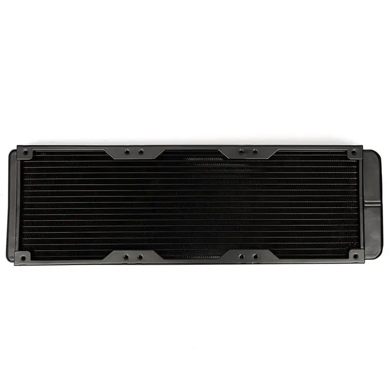 Newest 360mm Aluminium Computer Water Cooling Discharge Liquid Heat Exchanger Threaded Thread Radiator for CPU LED Heatsink