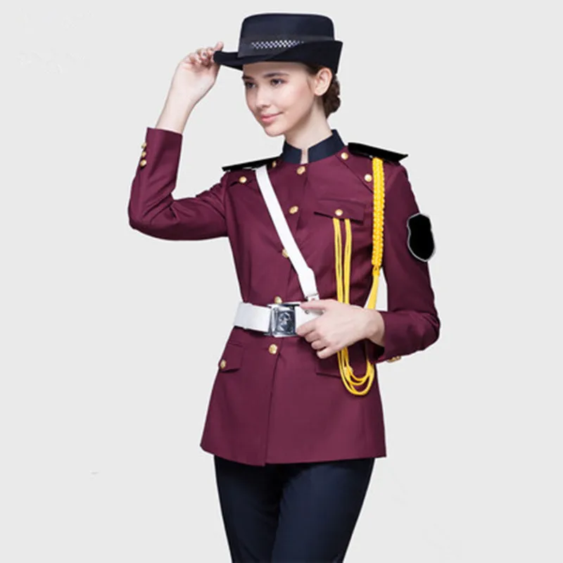 Female design security guard uniform color